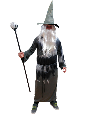 Disfraz de Mago Gris - Disfraces de Brujas y Hechiceros para Hombre