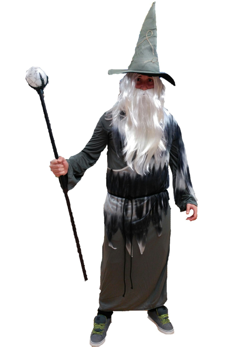 Disfraz de Mago Gris - Disfraces de Brujas y Hechiceros para Hombre