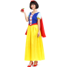 Disfraz De Blancanieves Largo Mujer - Disfraces Princesas Disney - Disfraces de Princesa de las Nieves adultos