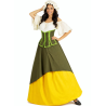 Disfraz De Mesonera Medieval Amarilla Lujo - Disfraces Medievales - Disfraces Medievales para Mujer