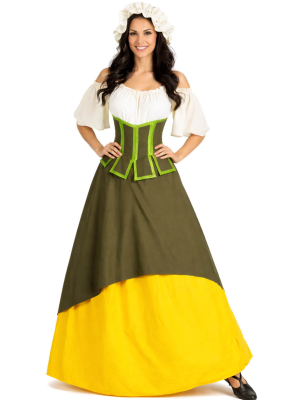 Costume Queen Medieval Blue