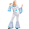 Disfraz De Disco Plata Mujer - Disfraces Años 70-80 - Disfraces de Abba para Mujer