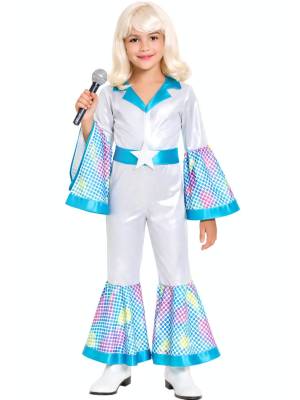 ⭐ Disfraz de Disco plata infantil - Disfraces de Abba para niñas