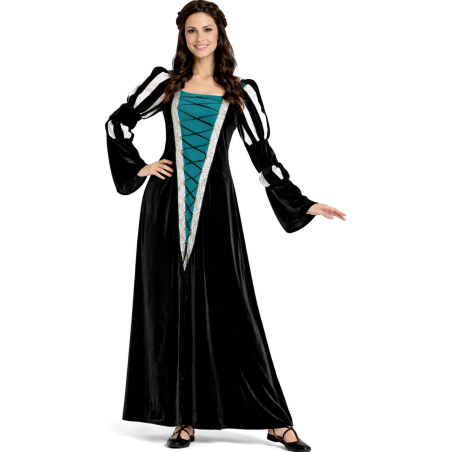 Disfraz De Reina Medieval Negro Mujer - Disfraces Medievales - Disfraces Medievales para Mujer