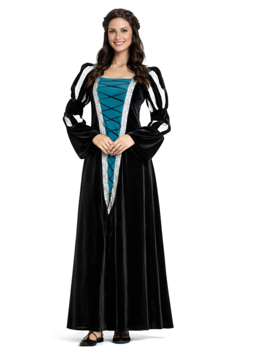 El Vestit De La Reina Medieval Blau