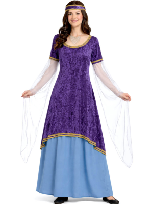 Disfraz De Dama Medieval Morado Mujer - Disfraces Medievales - Disfraces Medievales para Mujer