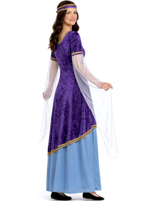 Disfraz De Dama Medieval Morado Mujer - Disfraces Medievales - Disfraces Medievales para Mujer