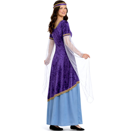 Disfraz De Dama Medieval Morado Mujer - Disfraces Medievales - Disfraces Medievales para Mujer