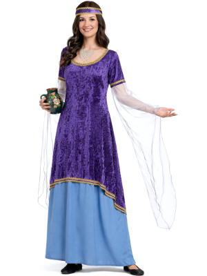 Disfraz De Dama Medieval Morado Mujer - Disfraces Medievales - Disfraces Medievales para Mujer