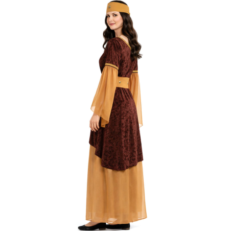Disfraz De Dama Medieval Marron Mujer - Disfraces Medievales - Disfraces Medievales para Mujer