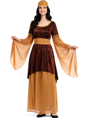 Buy Costume Lady Medieval Brown for only 23.00€ – costume Shop online