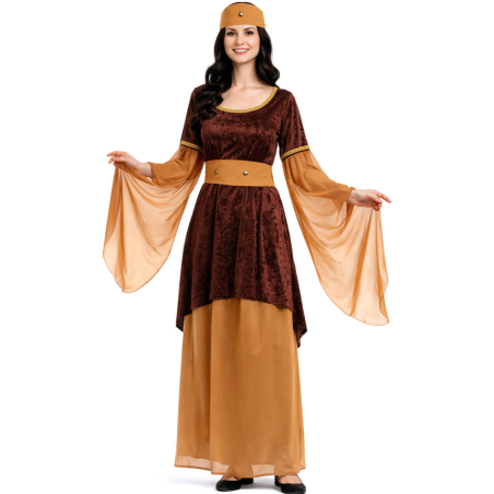 Comprar el Vestit de Dama Medieval Marró només 23.00€ – vestit de Botiga en línia