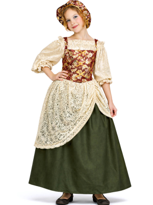 Disfraz De Cantinera Verde Infantil