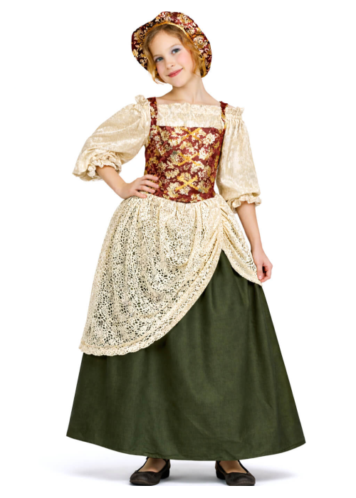 Disfraz De Cantinera Verde Infantil