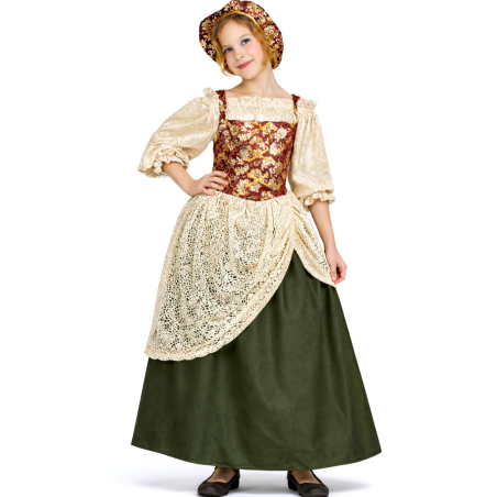 Disfraz De Cantinera Verde Infantil