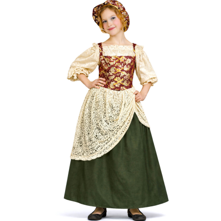 Disfraz De Cantinera Verde Infantil