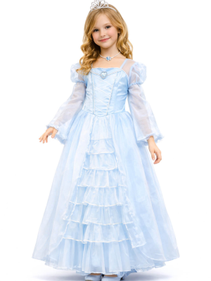Disfraz De Princesa Azul Celeste Niña - Disfraces de Princesas - Disfraces de Princesas para Niñas