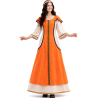 Disfraz De Dama Medieval Naranja- Disfraces Medievales - Disfraces Medievales para Mujer