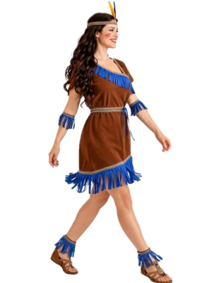 Comprar Disfraz de India Azul - Disfraces de Indios Adultos
