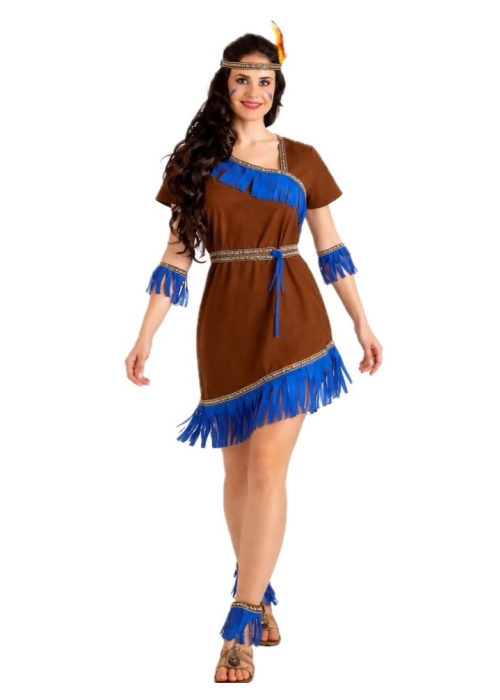 Comprar Disfraz de India Azul - Disfraces de Indios Adultos
