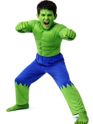 Disfraz De Hulk Musculoso Niño - Disfraces de SuperHeroes
