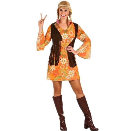 Vestit De Hippie Taronja Dona