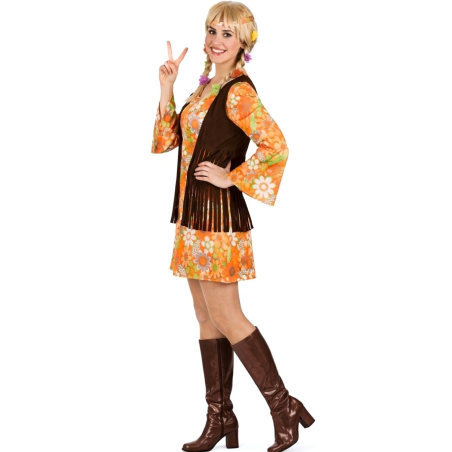 Vestit De Hippie Taronja Dona