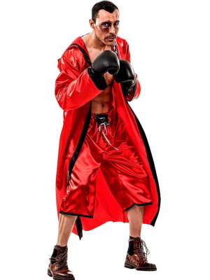 Disfraz De Boxeador Rojo Adulto - Disfraces de Deporte para Hombre