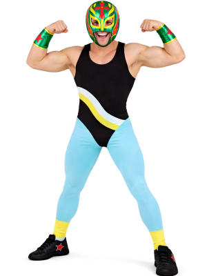 Disfraz de Luchador Mexicano Adulto - Disfraces Originales