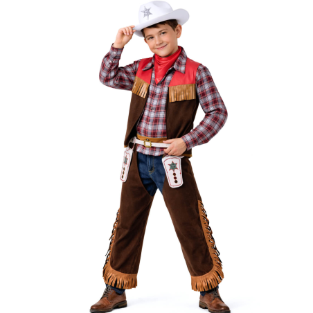 Disfraz De Vaquero Cuadros Infantil - Disfraces de Vaqueros - Disfraces del Vaqueros Infantiles