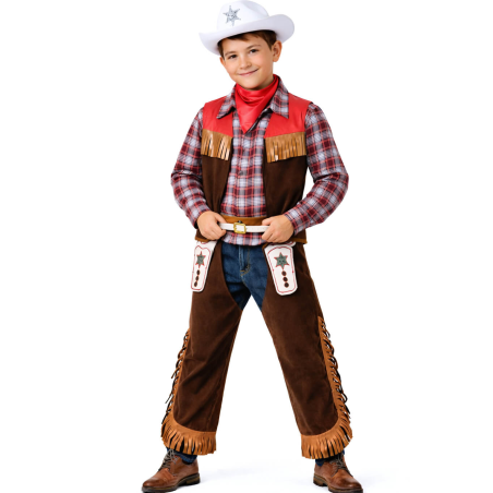 Disfraz De Vaquero Cuadros Infantil - Disfraces de Vaqueros - Disfraces del Vaqueros Infantiles