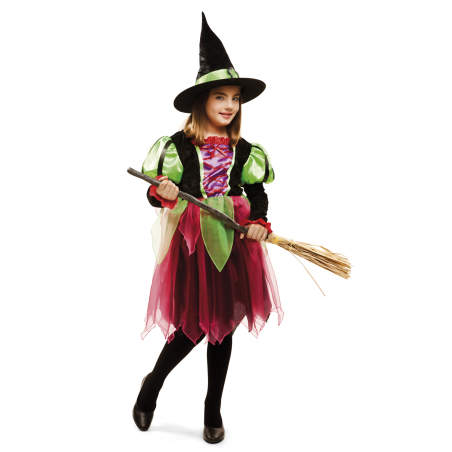 Disfraz de Bruja Colores Fantasia Niña - Disfraces de Brujas y Hechiceros para Niñas