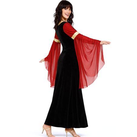 Disfraz De Dama Medieval Negra Mujer - Disfraces Medievales - Disfraces Medievales para Mujer