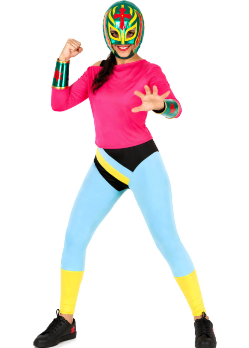 Disfraz de Luchadora Mexicana Mujer - Disfraces Lucha Libre