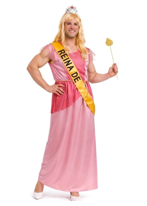Disfraz De Princesa Rosa Miss Hombre - Disfraces de Princesas y Principes