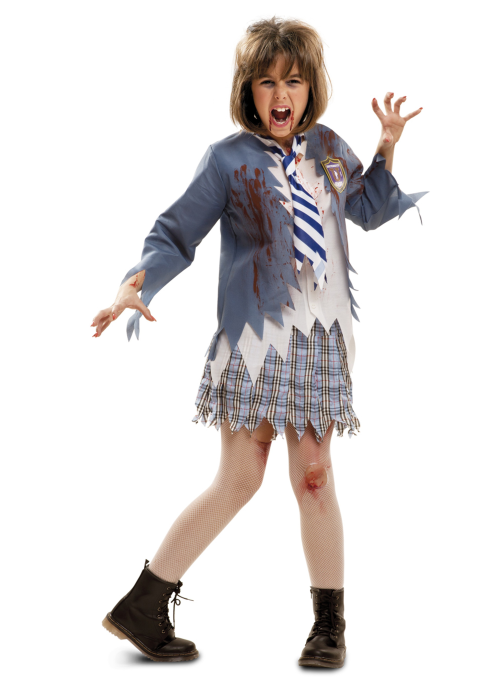 Disfraz de Zombie Estudiante Niña - Disfraces de Zombies para Niñas