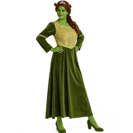 Disfraz De Princesa Ogro mujer - Disfraces de Shrek y Fiona - Disfraces de Ogro Verde Adultos