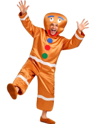 Disfraz De Galleta De Jengibre Adulto - Disfraces Navideños Adultos