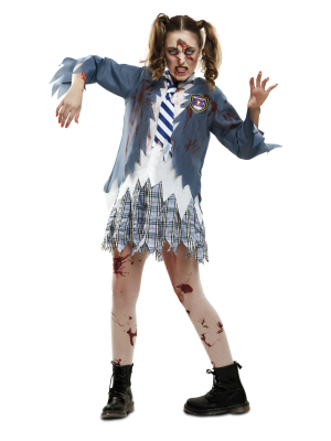 Comprar el Vestit de l'Estudiant Zombie Noia per només 18.00€ – vestit de Botiga en línia
