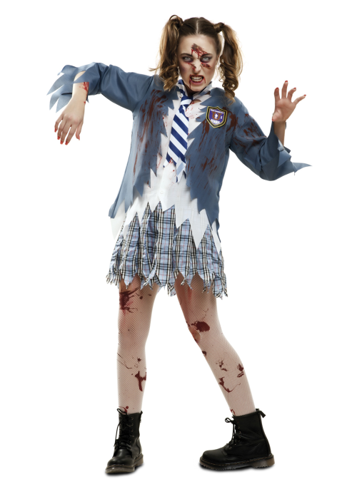 Comprar el Vestit de l'Estudiant Zombie Noia per només 18.00€ – vestit de Botiga en línia