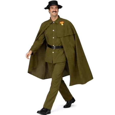 Disfraz De Guardia Civil Con Capa - Disfraces de Policias y Presos para Hombres