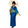 Disfraz De Geisha Azul mujer - Disfraces Orientales - Disfraces Orientales Para Mujer