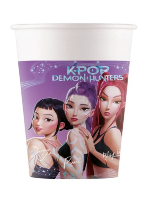 ⭐Vasos K-Pop Demon Hunters 6 uds | Decoración de Fiestas K-pop