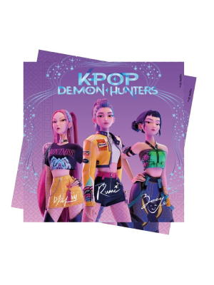 ⭐Servilletas K-Pop Demon Hunters 33cm (20 uds) | Decoración Fiestas
