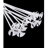 Varillas Blancas Para Globos de 48cm 12 Unidades - Articulos y Decoracion de Fiesta
