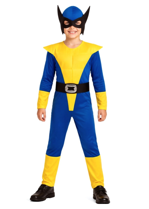 Disfraz De Lobezno Amarillo Infantil - Disfraces de Superheroes para Niños