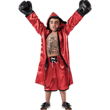 Disfraz De Boxeador Rojo infantil - Disfraces de Boxeadores - Disfraces de Deporte para Niño