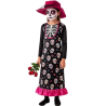 Disfraz De Catrina Largo Infantil - Disfraces Esqueletos y Catrinas - Disfraces de Esqueleto para Niñas