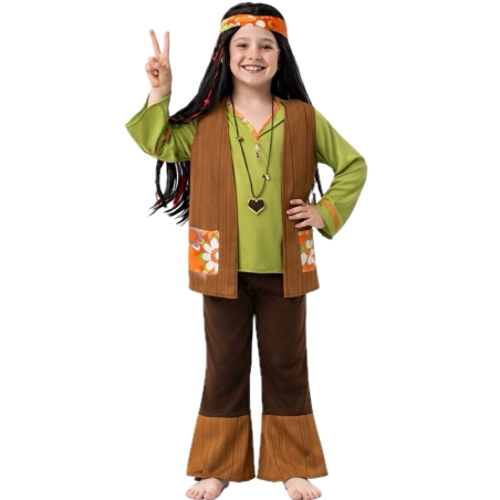 Comprar el Vestit de Hippie Verd Infantil per només 13.00€ – vestit de Botiga en línia