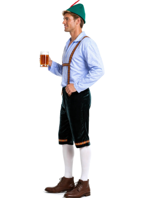 Disfraz De Tiroles Azul Hombre - Disfraces Tiroleses Oktoberfest - Disfraces de Oktoberfest